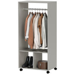 Open Wardrobe Clothes Rail Bedroom Clothes Storage Rod | One Size