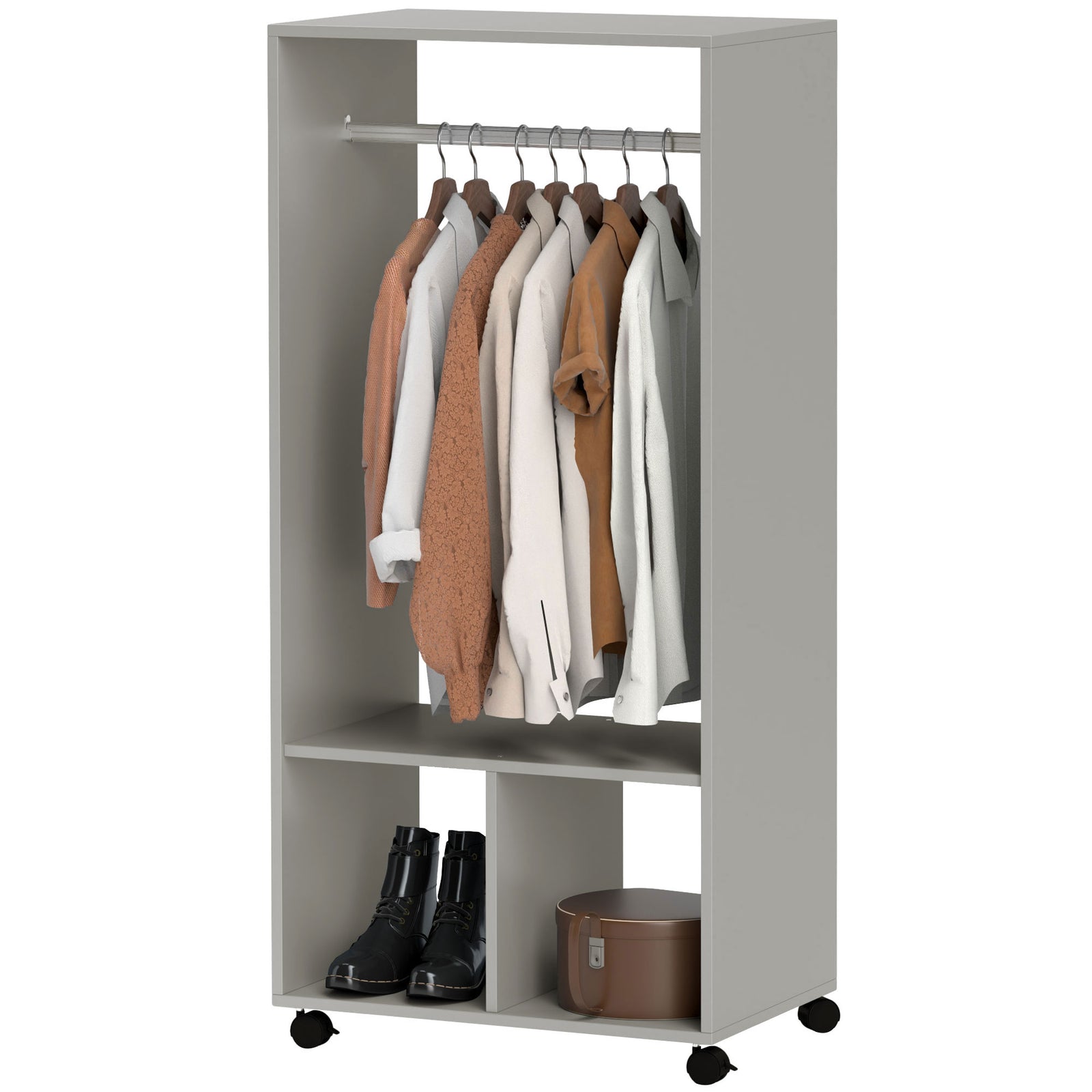 Open Wardrobe Clothes Rail Bedroom Clothes Storage Rod | One Size