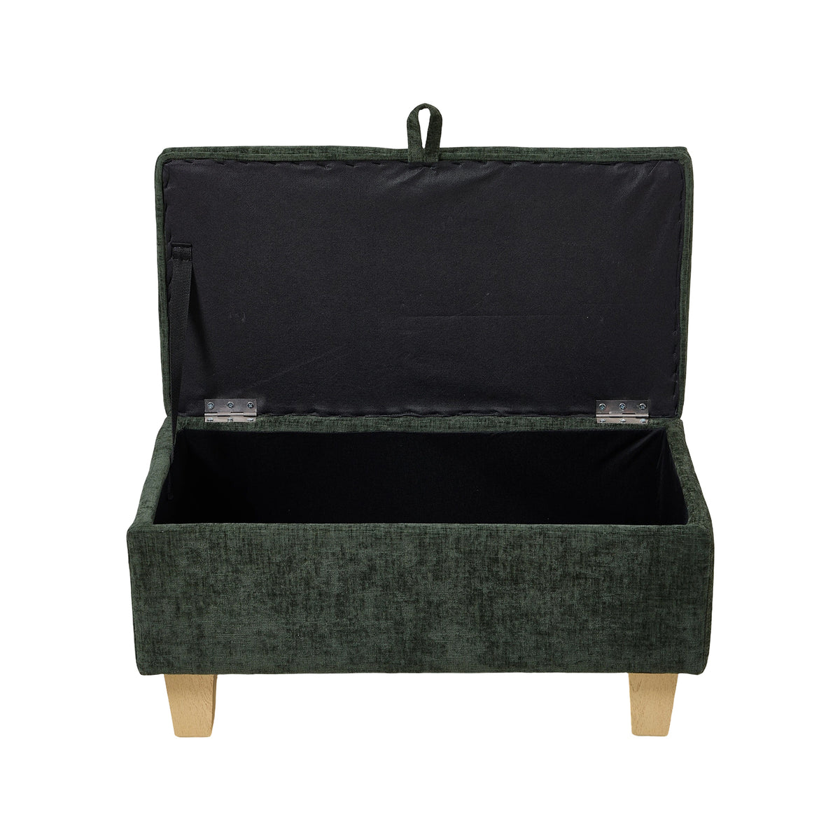 Breeins Chenille Upholstered Storage Ottoman
