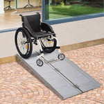 Aluminium Folding Wheelchair Ramp Mobility Suitcase | Large | Silver