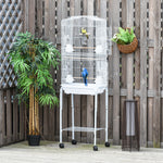 Bird Cage For Budgie Finch Canary Parakeet W/ Stand Sliding Tray | White