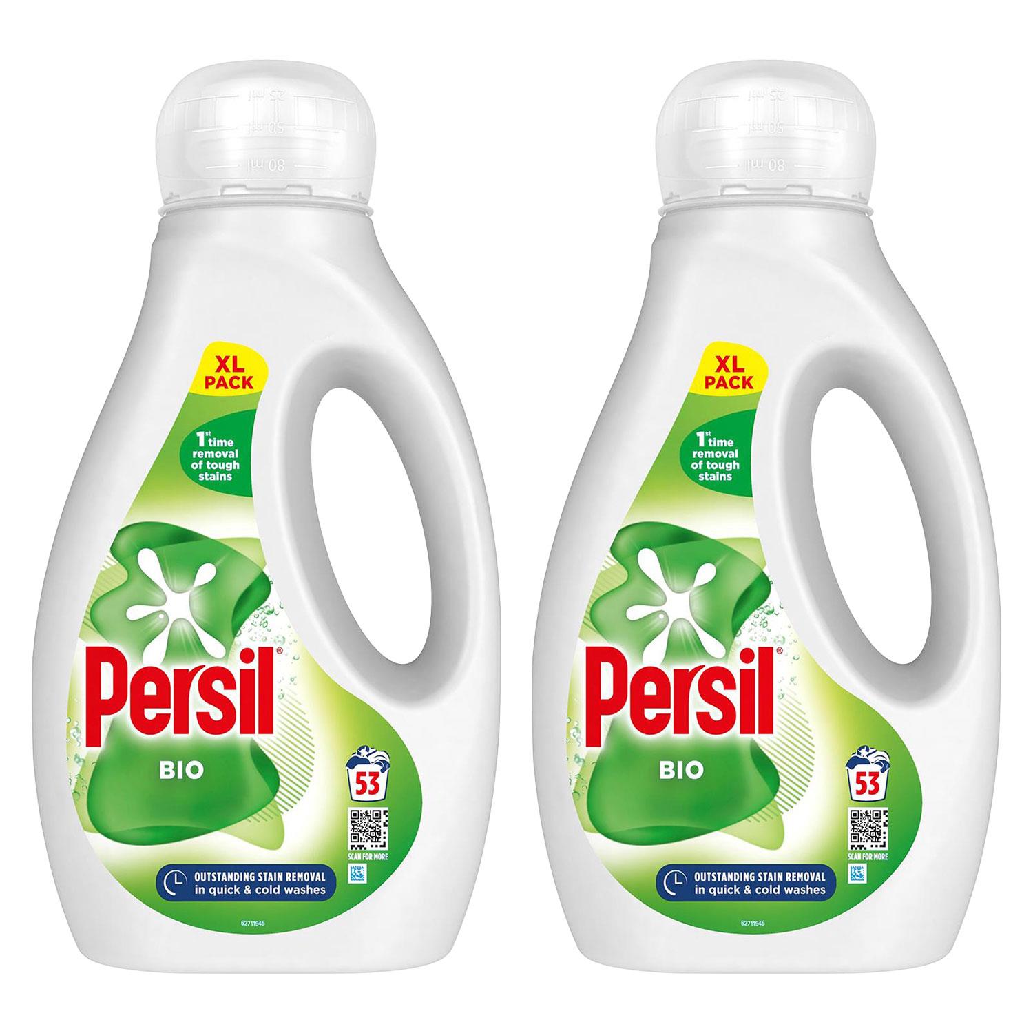 Bio Laundry Washing Liquid Detergent 1.431l, 53 Washes | Set of 2