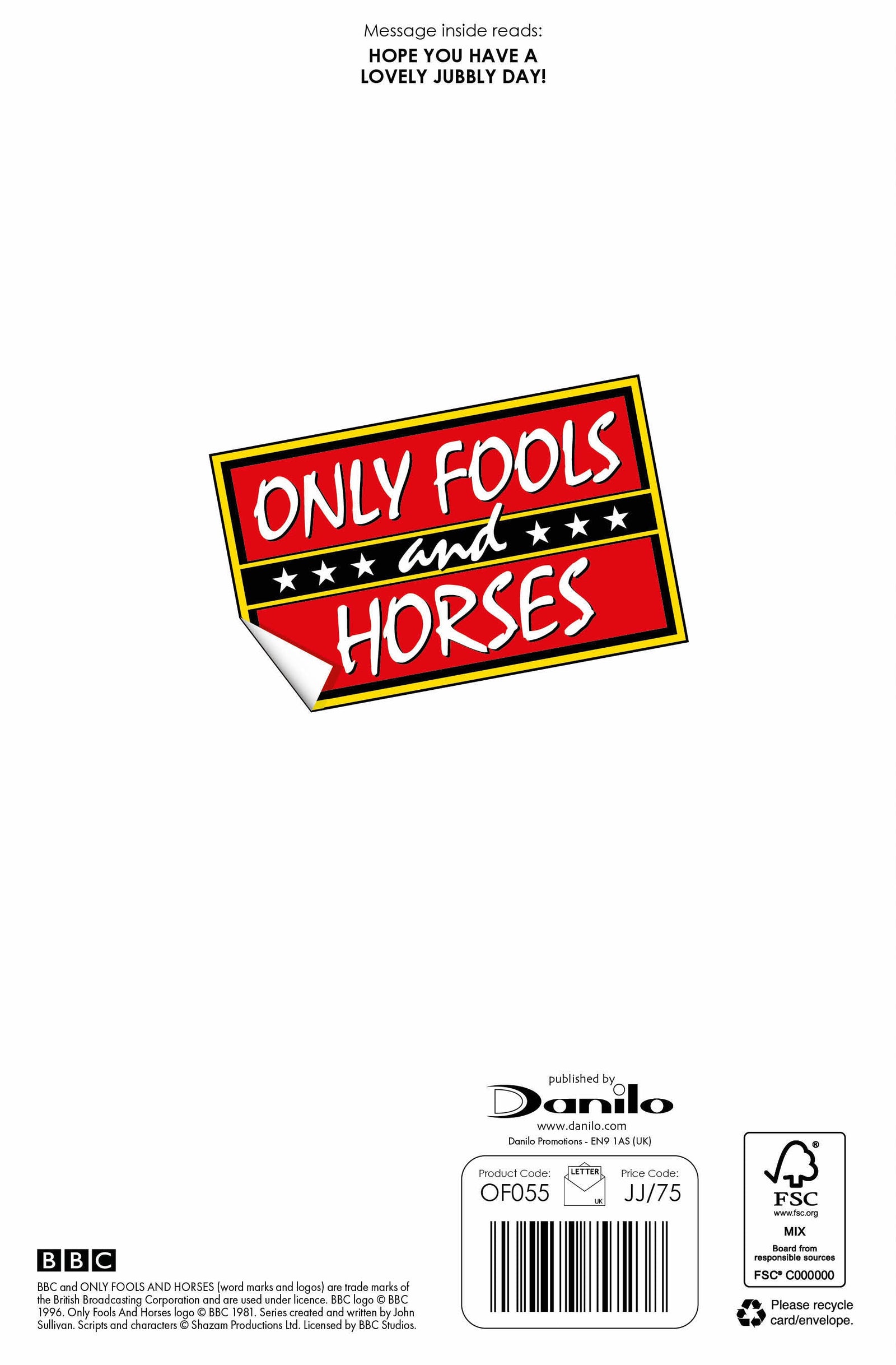 Only Fools And Horses Birthday Card For Brother Official Product
