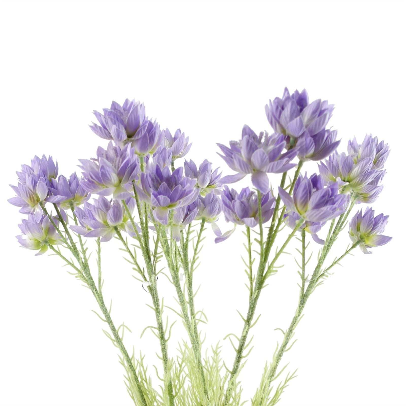 Pack Of 6 X 60cm Artificial Purple Starflower Stem 30 Flowers