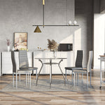 Dining Table And Chairs, Upholstered