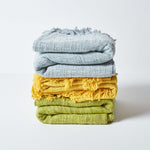 Nirvana Handwoven Slub Cotton Throw | 150cm x 200cm | Grey