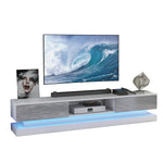 Bloom Tv Unit 180cm With Led Lights | Grey