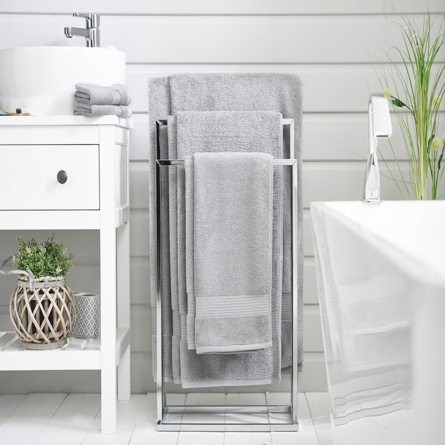 Bliss Pima Supersoft Ultra Absorbent Cotton Towels | Hand Towel | Pearl