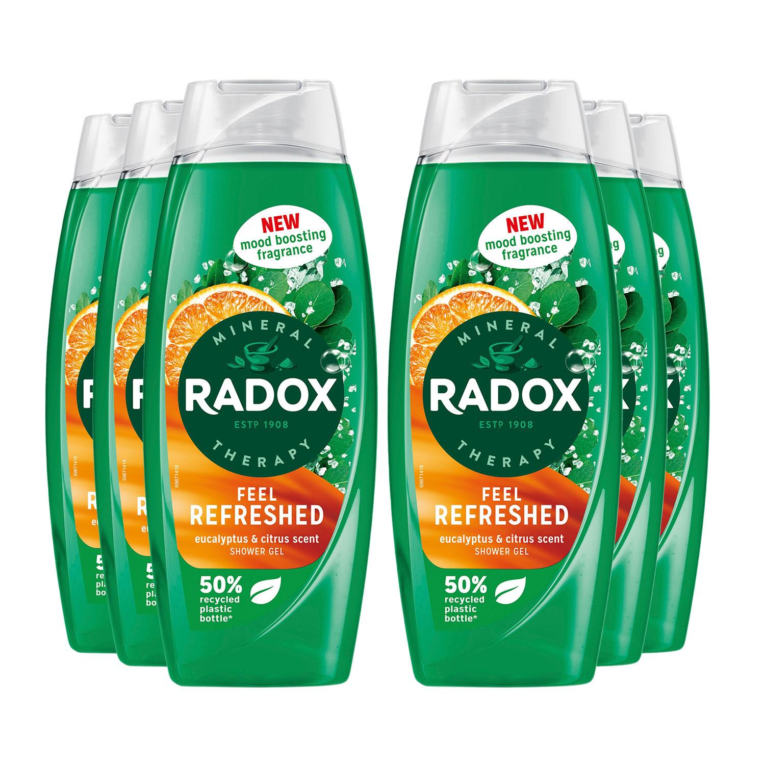 Shower Gel Feel Refreshed With Eucalyptus & Citrus Scent - 450 Ml, 6pk | 6 | Green