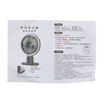 Portable Desk Fan With Led Fill Light, 3-speed Adjustable Airflow, 120° Tilt Angle