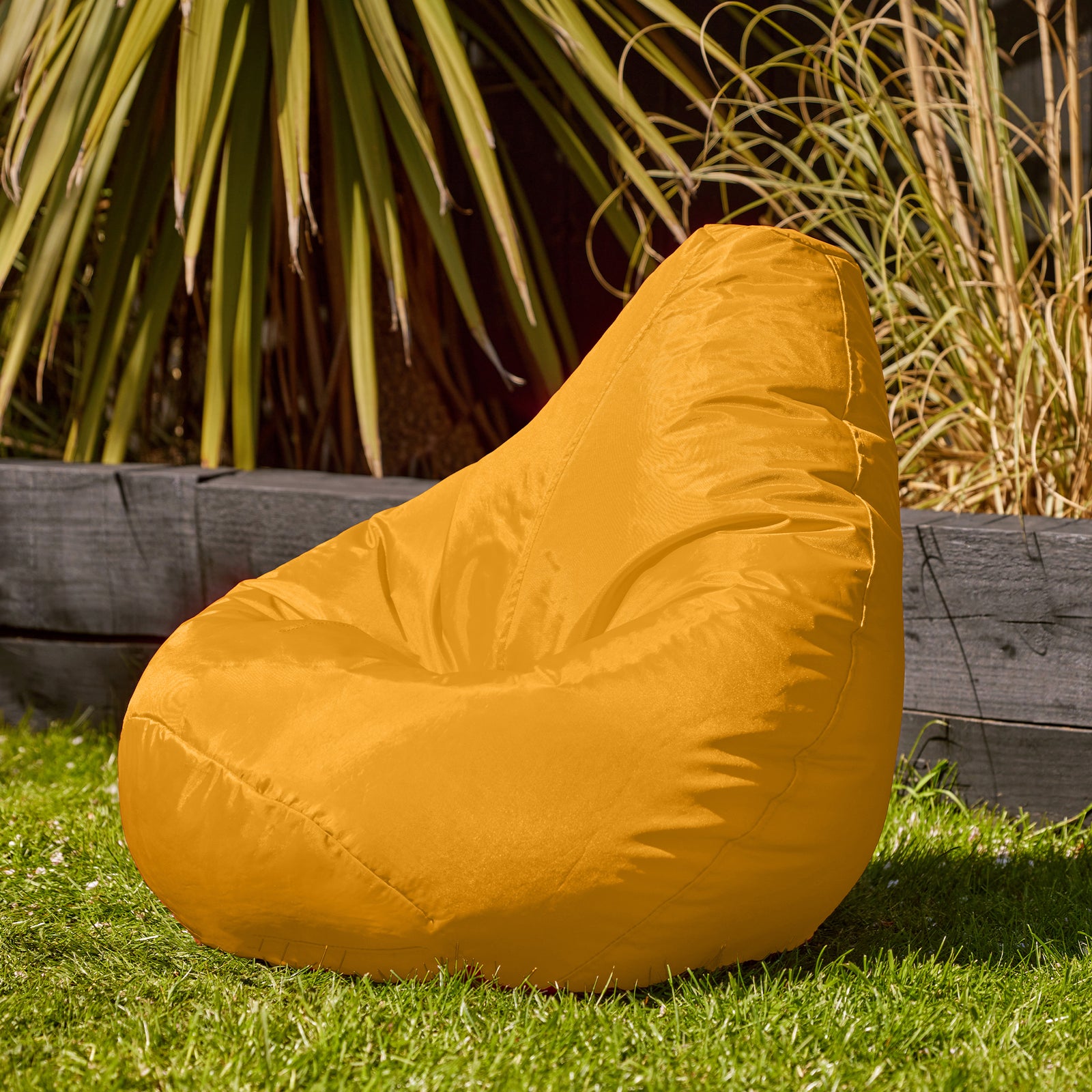 Kids High Back Bean Bag Chair | Yellow