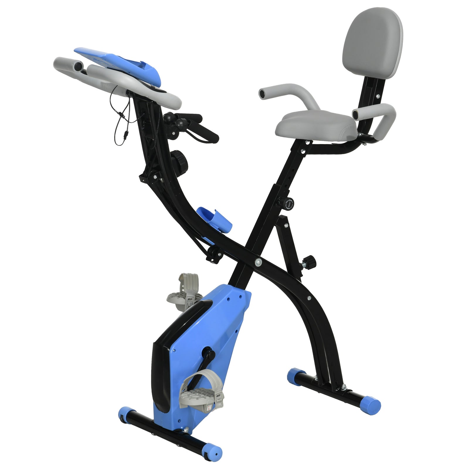 2in1 Exercise Bike With Arm Resistance And Pulse Sensor, Lcd