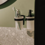Wall-mounted Toothbrush Holder, Self-adhesive, White, Stick Collection