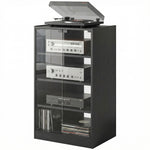 4-tier Hi-fi Stand With Adjustable Shelves | Black