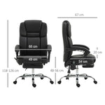 Massage Office Chair, Pu Leather | Black