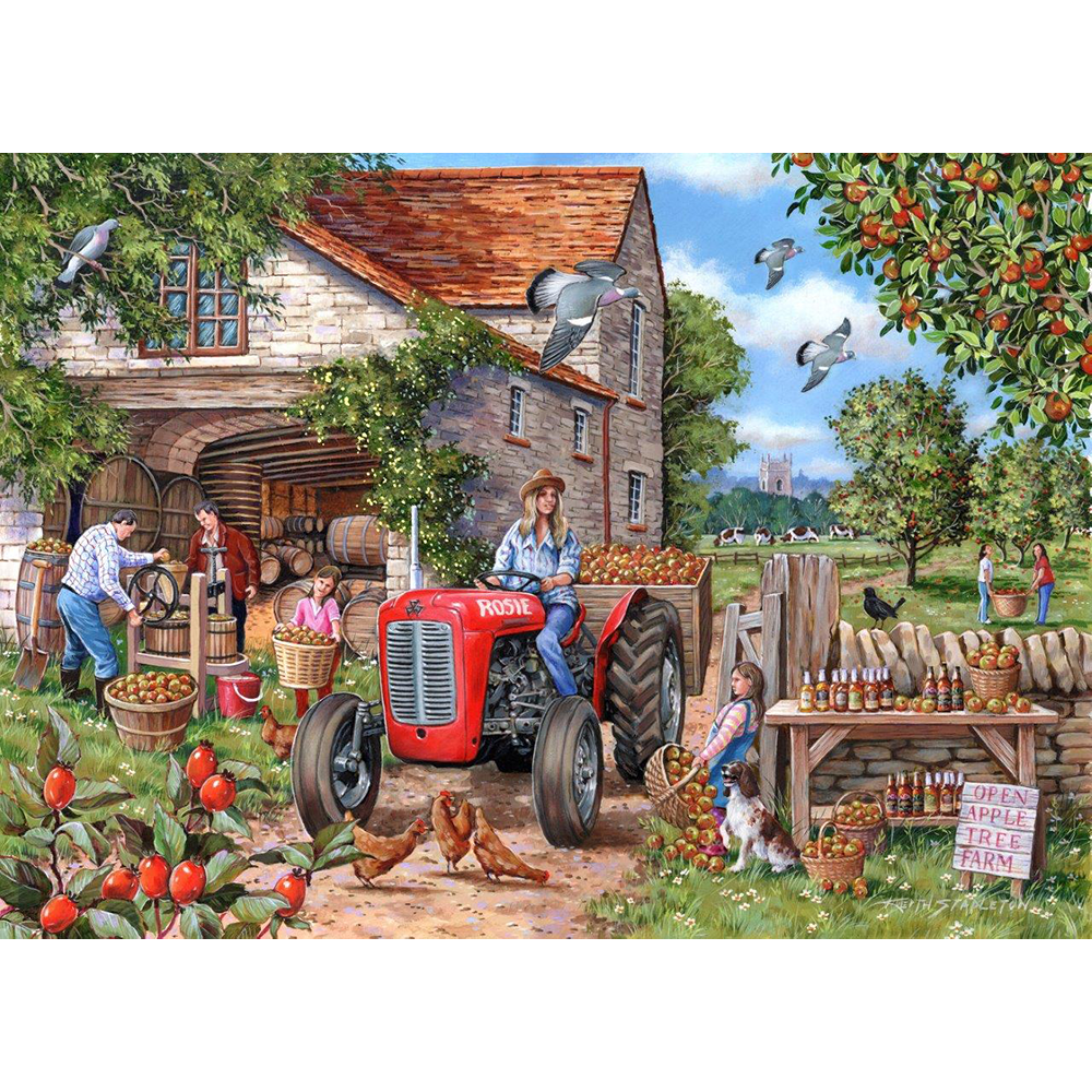 Cider & Rosie - Big 500 Piece Jigsaw Puzzle For Adults & Kids, With Extra Large Pieces