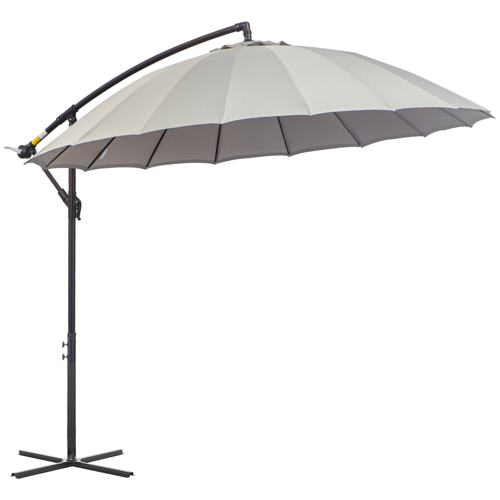 2.7m Cantilever Shanghai Parasol W/ Crank & Cross Base