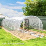 Outsunny 6 X 10m Uv Resistant Waterproof Plastic Polytunnel Cover