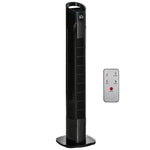 Led Tower Fan With Oscillation 3 Speed 3 Mode | One Size | Black