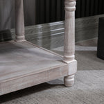 2-tier Bed End Bench Vintage Stool Button Tufted Window Seat | One Size | Cream
