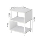 Levede Side Table 3 Tier Small Bedside Sofa End Table Storage Shelves Modern