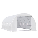 Polytunnel Greenhouse Tent 6x3x2m - White