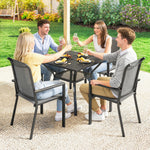 5 Pieces Outdoor Dining Set For 4, Patio Furniture Set | Grey