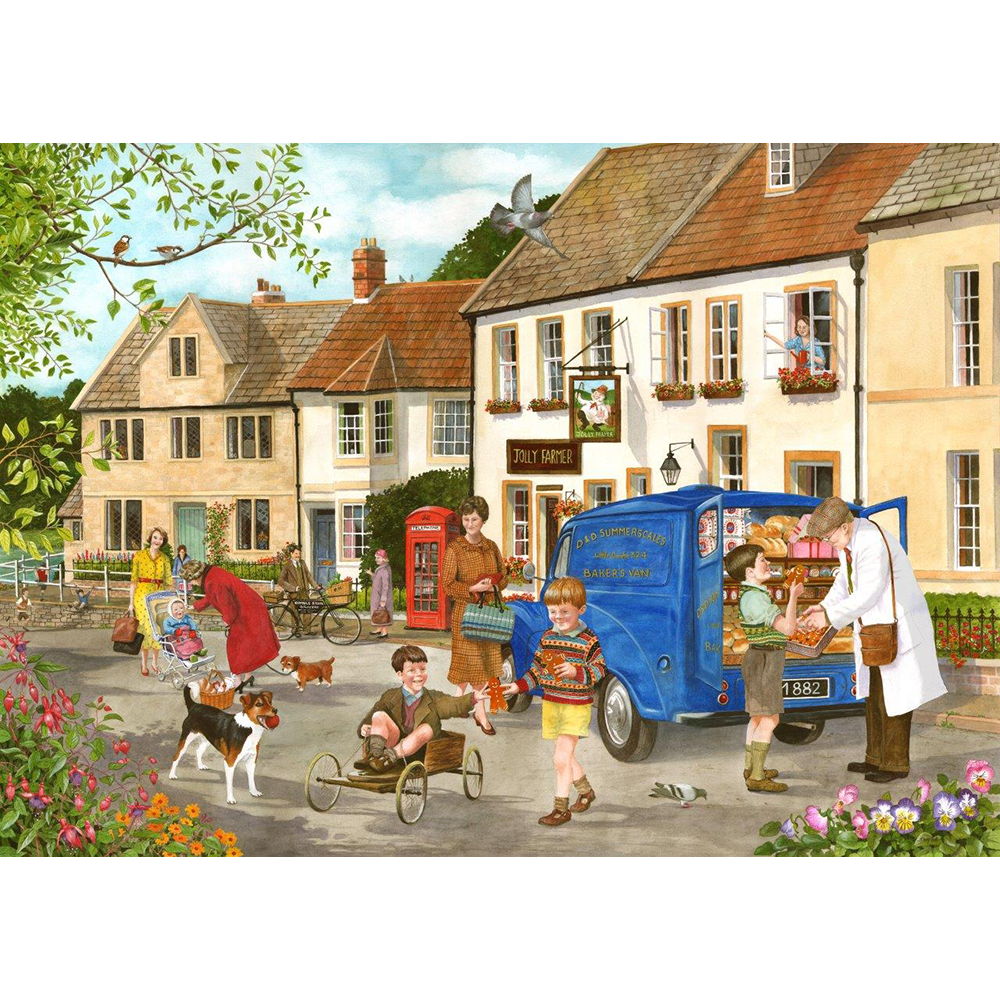 Gingerbread Boys - Big 500 Piece Jigsaw Puzzle For Adults, With Extra Large Pieces