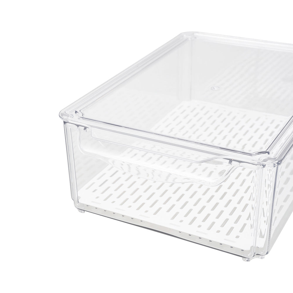 Stackable Clear Fridge Organisers Storage Boxes | Set-of-9