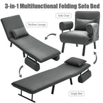 Convertible Sofa Bed With Pillow And Pocket