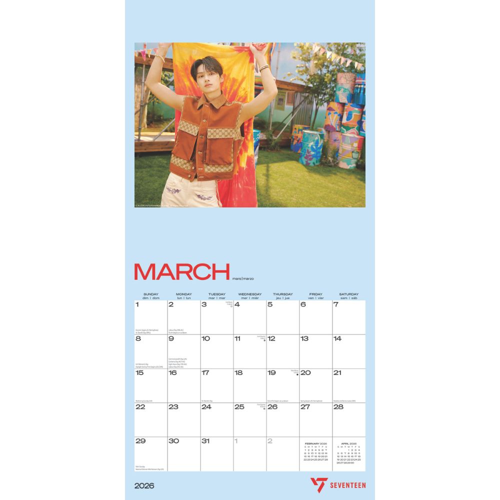 Seventeen 2026 Square Calendar Official Product