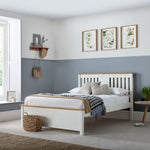 Chester White Wooden Bed With 4 Storage Drawers | Double | White