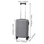 Hardside Carry-on Suitcase With Spinner Wheels | Grey