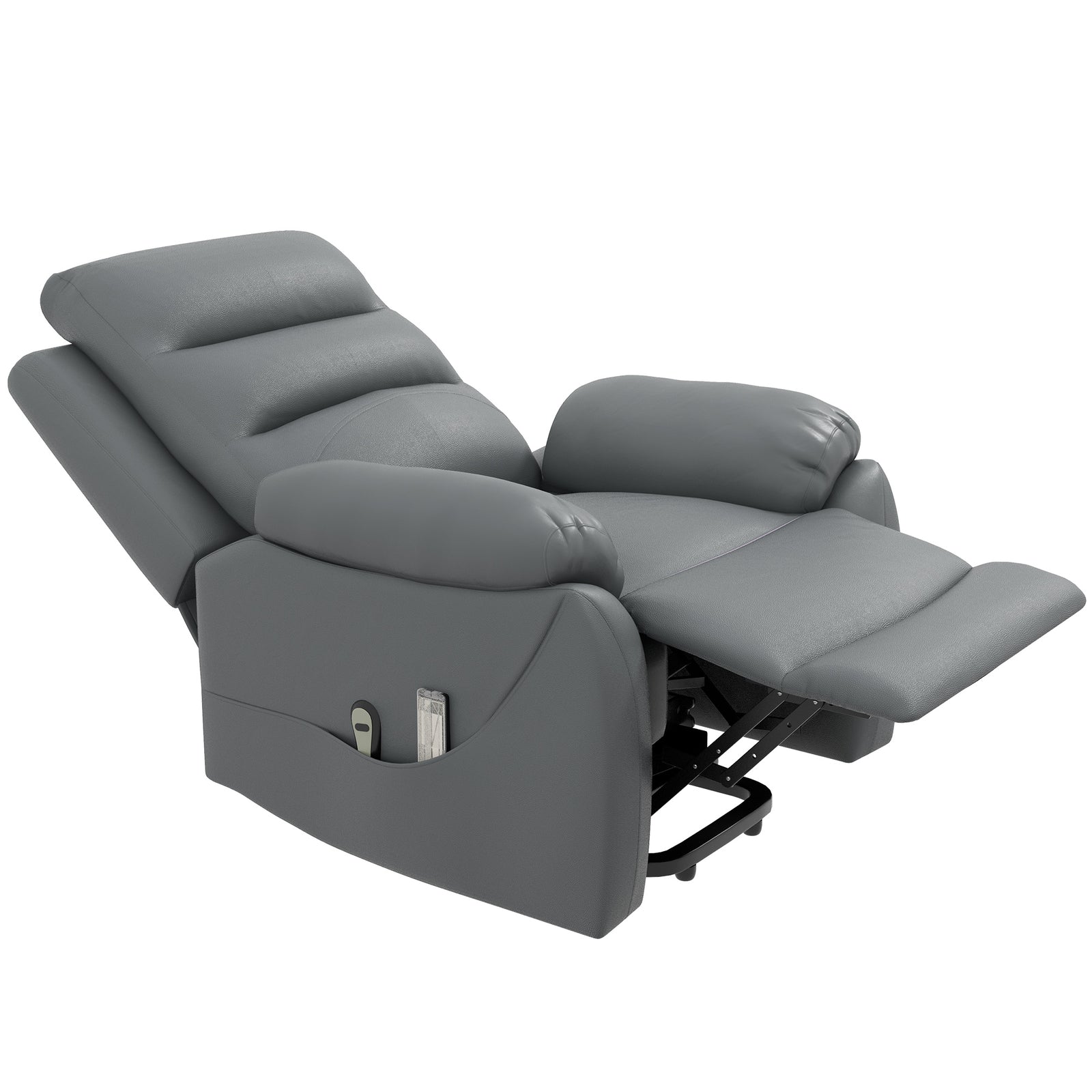 Power Lift Recliner Chair Armchair Grey