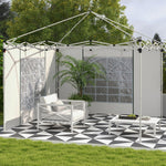 3x3(m) Or 3x6m Pop Up Gazebo Side Panels Replacement, 2 Pack | White