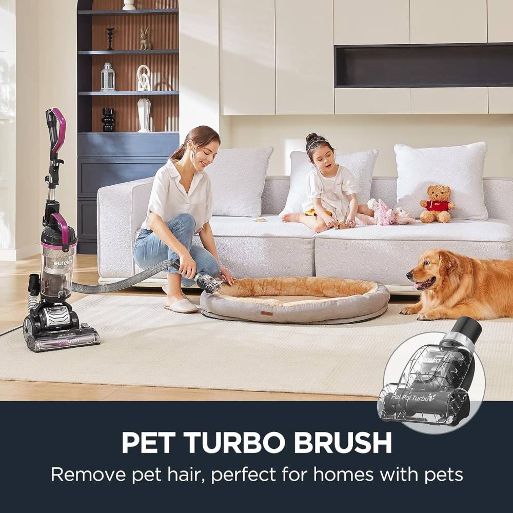 Upright Vacuum Cleaner Ueu620 With Pet Turbo Brush, Anti Hair Warp & Dual Cyclone & Steerable Technology, Crevice Tool & Sofa Brush, 2.2l