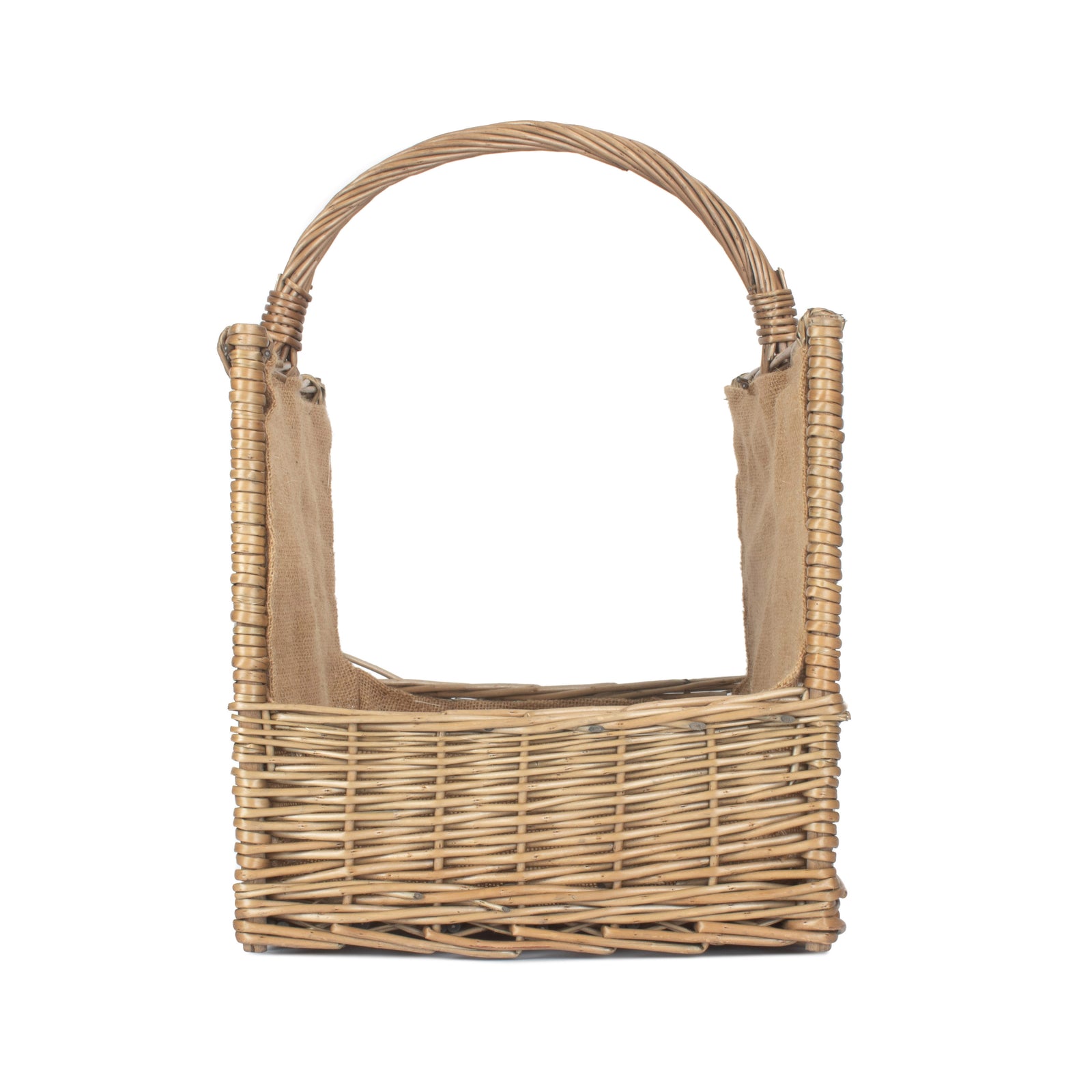 Wicker Antique Wash Open End Basket