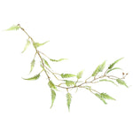 6 X 125cm Artificial Hanging Trailing Fern Plant