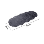 Faux Fur Sheepskin Rug | Dark Grey