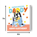 Bluey Daddy Birthday Card Official Product