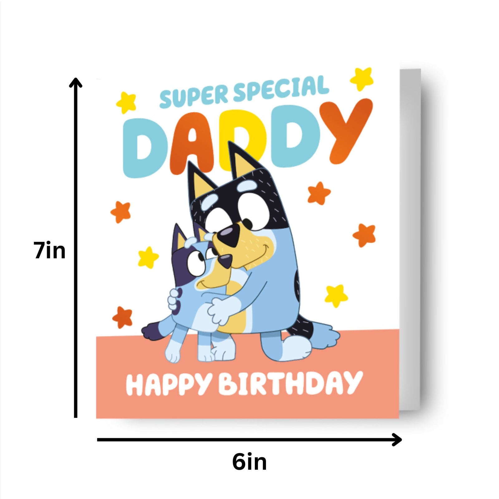 Bluey Daddy Birthday Card Official Product
