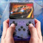 R36s Retro Handheld Game Console 3.5" Ips Display Usb Rechargeable | Purple