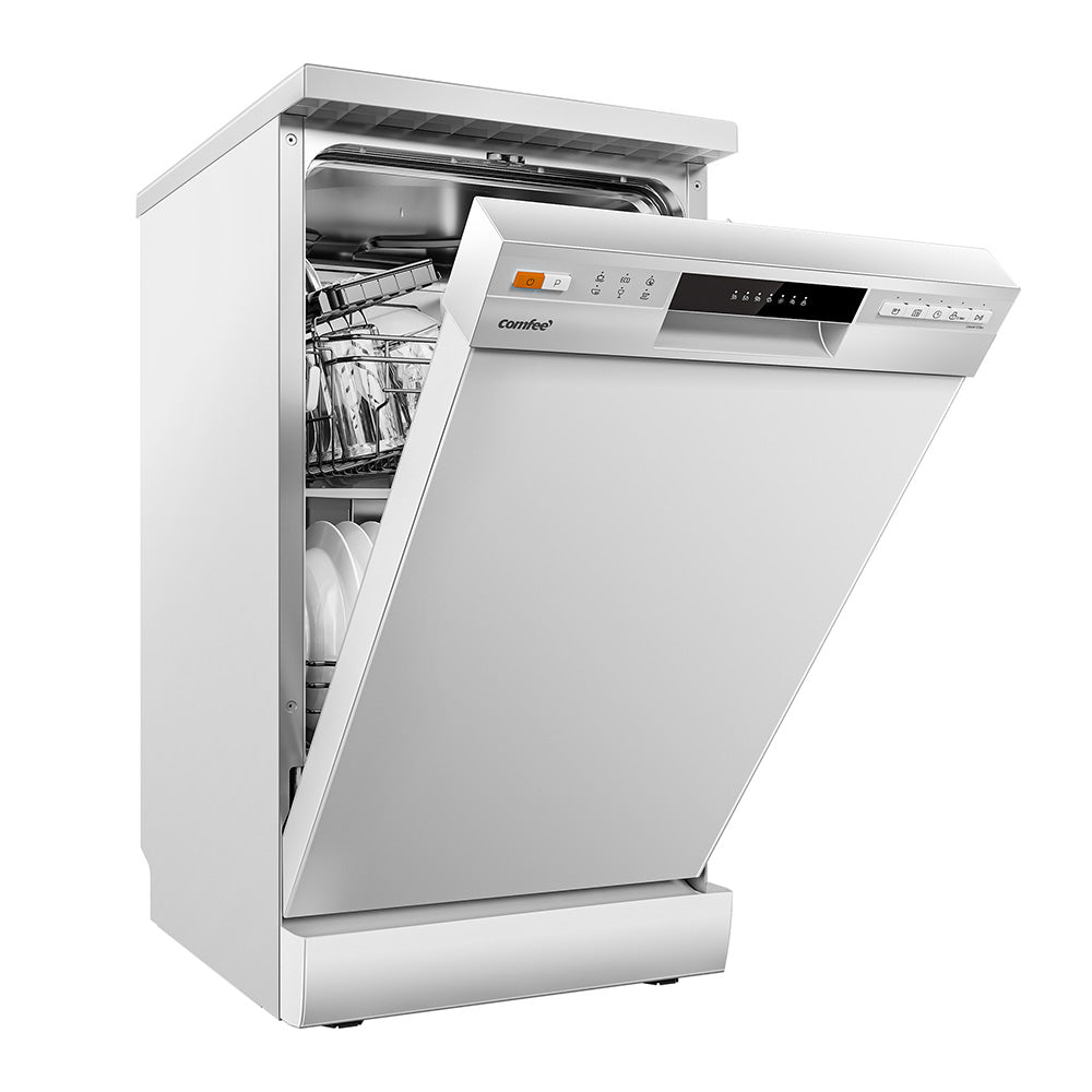 White Freestanding Dishwasher With 10 Place Settings & 6 Washing Programs