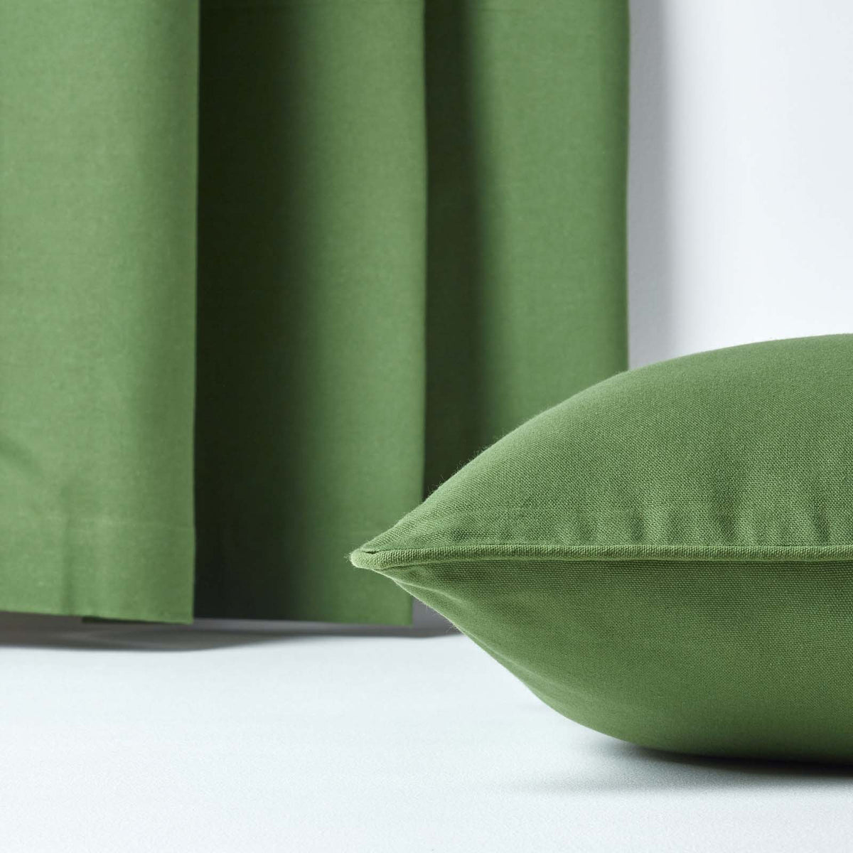Cotton Plain Cushion Cover | 60cm x 60cm | Olive Green