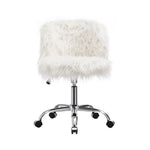 Comfy Plush Swivel Office Chair Adjustable Height