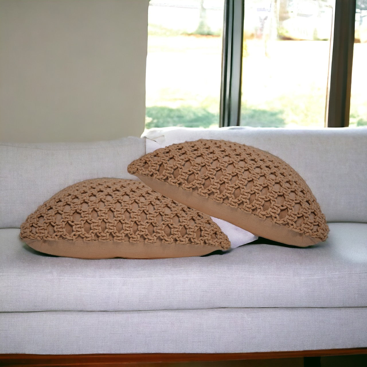 Myra Cushion Set Of 2 | Set-of-2 | Coffee