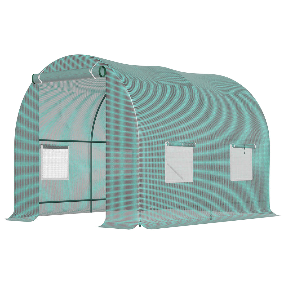 Walk-in Polytunnel Greenhouse W/ Window Door