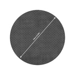 Round Bbq Floor Protection Mat | 100cm | Black