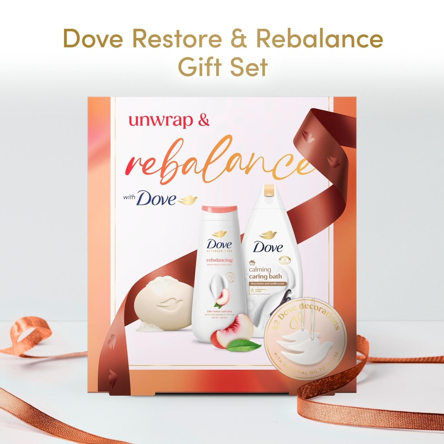 DOVE Restore & Rebalance Gift Set, 3 Full-size Products