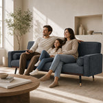 Jenna Suede Sofa Bed 3 Seater Living Room | Grey